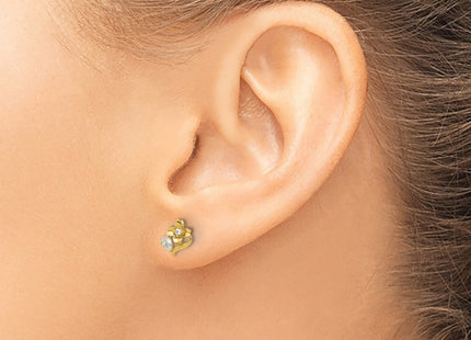 14k Yellow Gold Earrings Style GK1181 - Classique Jewelry Inc.