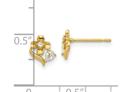 14k Yellow Gold Earrings Style GK1181 - Classique Jewelry Inc.