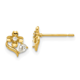 14k Yellow Gold Earrings Style GK1181 - Classique Jewelry Inc.