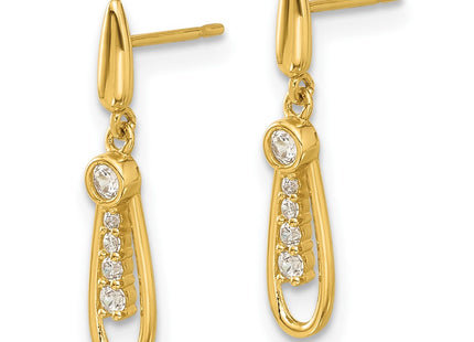 14k Yellow Gold Earrings Style GK1190 - Classique Jewelry Inc.