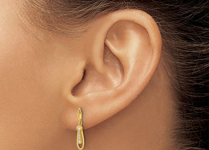 14k Yellow Gold Earrings Style GK1190 - Classique Jewelry Inc.