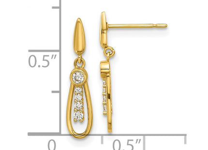14k Yellow Gold Earrings Style GK1190 - Classique Jewelry Inc.