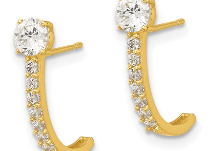 14k Yellow Gold Earrings Style GK1191 - Classique Jewelry Inc.