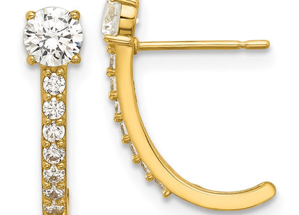 14k Yellow Gold Earrings Style GK1191 - Classique Jewelry Inc.