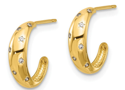 14k Yellow Gold Earrings Style GK1192 - Classique Jewelry Inc.