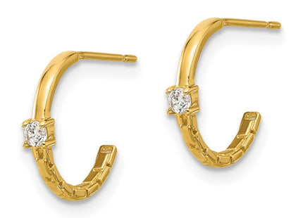 14k Yellow Gold Earrings Style GK1193 - Classique Jewelry Inc.