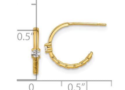 14k Yellow Gold Earrings Style GK1193 - Classique Jewelry Inc.