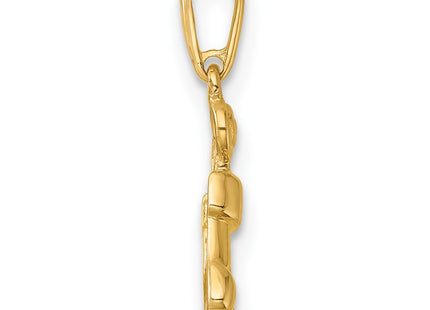 14k Yellow Gold Pendants Style GK1198 - Classique Jewelry Inc.