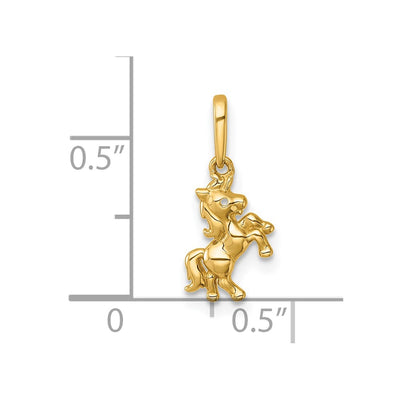 14K Madi K Polished Unicorn Childrens Charm / Pendant