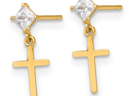 14k Yellow Gold Earrings Style GK1207 - Classique Jewelry Inc.