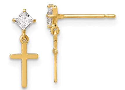 14k Yellow Gold Earrings Style GK1207 - Classique Jewelry Inc.