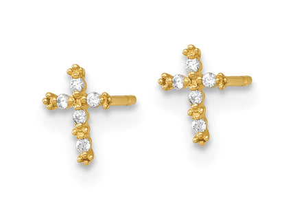 14k Yellow Gold Earrings Style GK1208 - Classique Jewelry Inc.