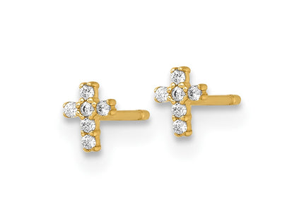 14k Yellow Gold Earrings Style GK1210 - Classique Jewelry Inc.