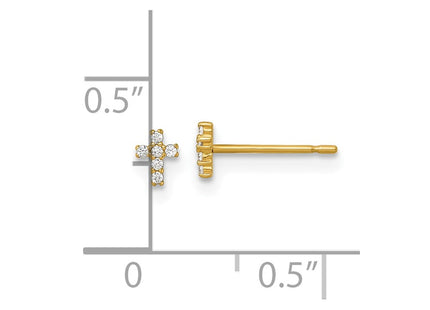 14k Yellow Gold Earrings Style GK1210 - Classique Jewelry Inc.