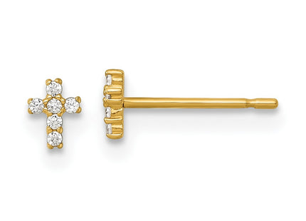 14k Yellow Gold Earrings Style GK1210 - Classique Jewelry Inc.