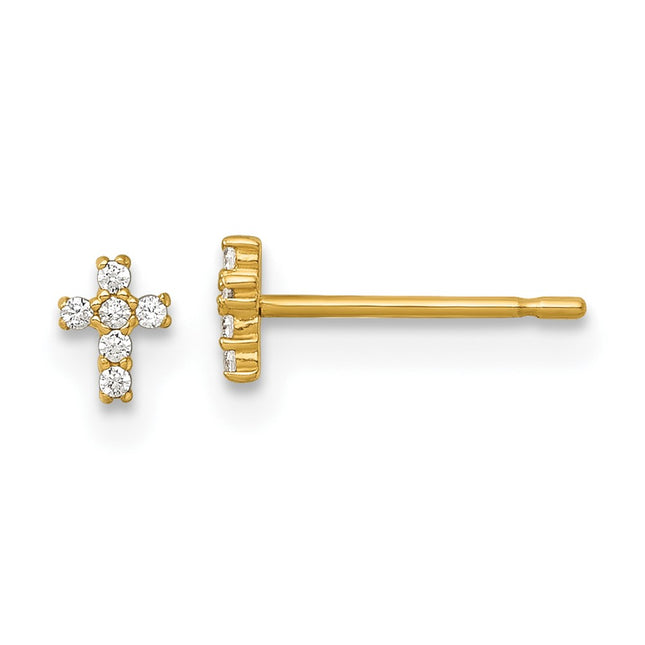 14k Yellow Gold Earrings Style GK1210 - Classique Jewelry Inc.