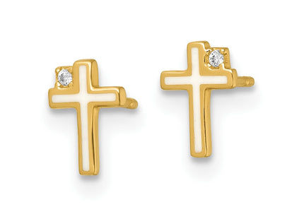 14k Yellow Gold Earrings Style GK1211 - Classique Jewelry Inc.