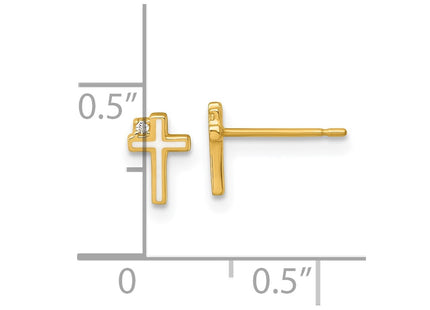 14k Yellow Gold Earrings Style GK1211 - Classique Jewelry Inc.