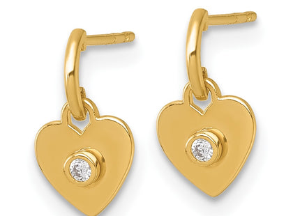 14k Yellow Gold Earrings Style GK1212 - Classique Jewelry Inc.