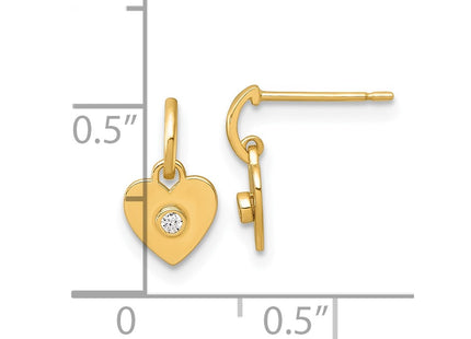 14k Yellow Gold Earrings Style GK1212 - Classique Jewelry Inc.