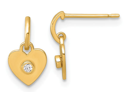 14k Yellow Gold Earrings Style GK1212 - Classique Jewelry Inc.