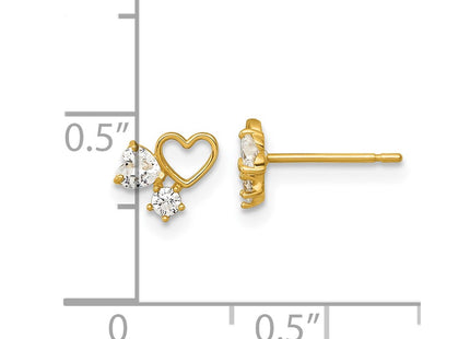 14k Yellow Gold Earrings Style GK1213 - Classique Jewelry Inc.