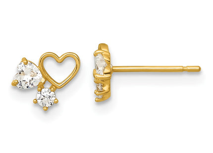 14k Yellow Gold Earrings Style GK1213 - Classique Jewelry Inc.