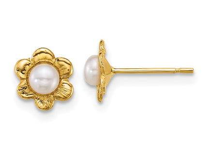 14k Yellow Gold Earrings Style GK1215 - Classique Jewelry Inc.