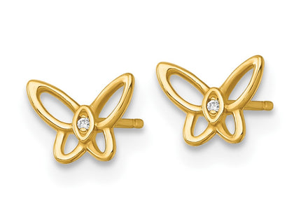 14k Yellow Gold Earrings Style GK1216 - Classique Jewelry Inc.