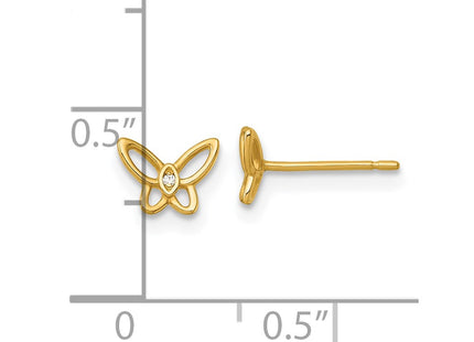 14k Yellow Gold Earrings Style GK1216 - Classique Jewelry Inc.