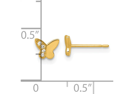 14k Yellow Gold Earrings Style GK1217 - Classique Jewelry Inc.