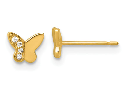 14k Yellow Gold Earrings Style GK1217 - Classique Jewelry Inc.