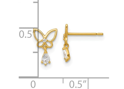 14k Yellow Gold Earrings Style GK1218 - Classique Jewelry Inc.