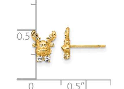 14k Yellow Gold Earrings Style GK1220 - Classique Jewelry Inc.