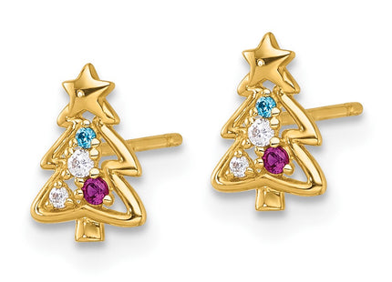 14k Yellow Gold Earrings Style GK1221 - Classique Jewelry Inc.
