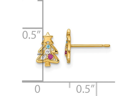 14k Yellow Gold Earrings Style GK1221 - Classique Jewelry Inc.