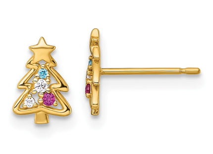 14k Yellow Gold Earrings Style GK1221 - Classique Jewelry Inc.