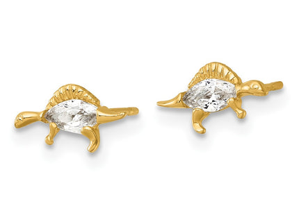 14k Yellow Gold Earrings Style GK1222 - Classique Jewelry Inc.