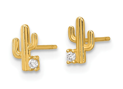 14k Yellow Gold Earrings Style GK1223 - Classique Jewelry Inc.