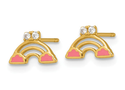 14k Yellow Gold Earrings Style GK1224 - Classique Jewelry Inc.
