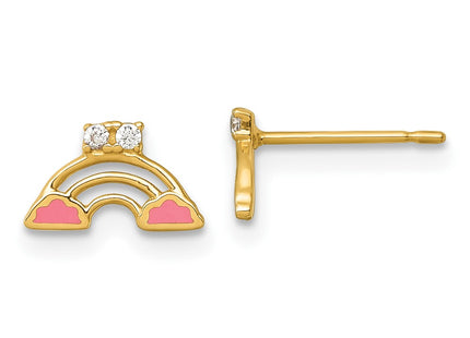 14k Yellow Gold Earrings Style GK1224 - Classique Jewelry Inc.