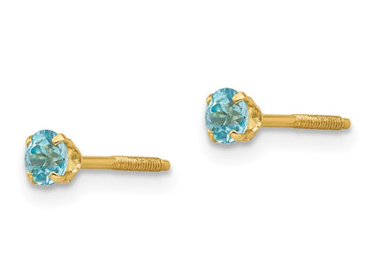 14k Yellow Gold Earrings Style GK123 - Classique Jewelry Inc.