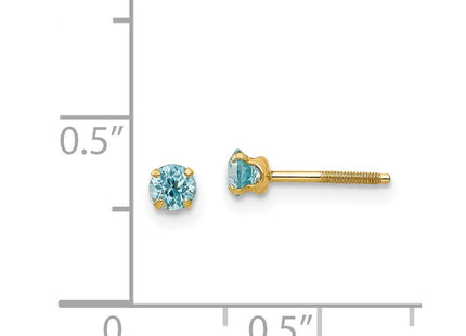 14k Yellow Gold Earrings Style GK123 - Classique Jewelry Inc.