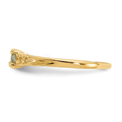 14K Madi K Aquamarine Birthstone Baby Ring