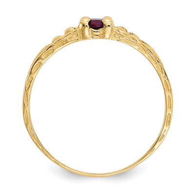 14K Madi K Ruby Birthstone Baby Ring
