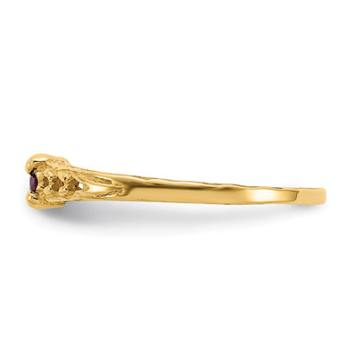 14K Madi K Ruby Birthstone Baby Ring