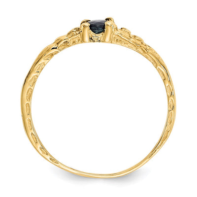 14K Madi K Sapphire Birthstone Baby Ring
