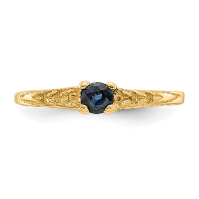 14K Madi K Sapphire Birthstone Baby Ring