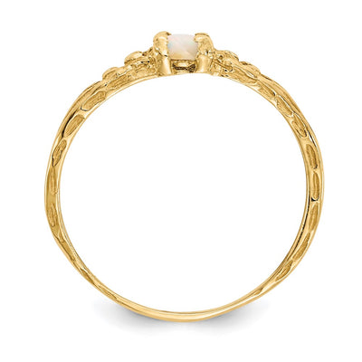 14K Madi K Opal Birthstone Baby Ring