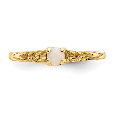 14K Madi K Opal Birthstone Baby Ring